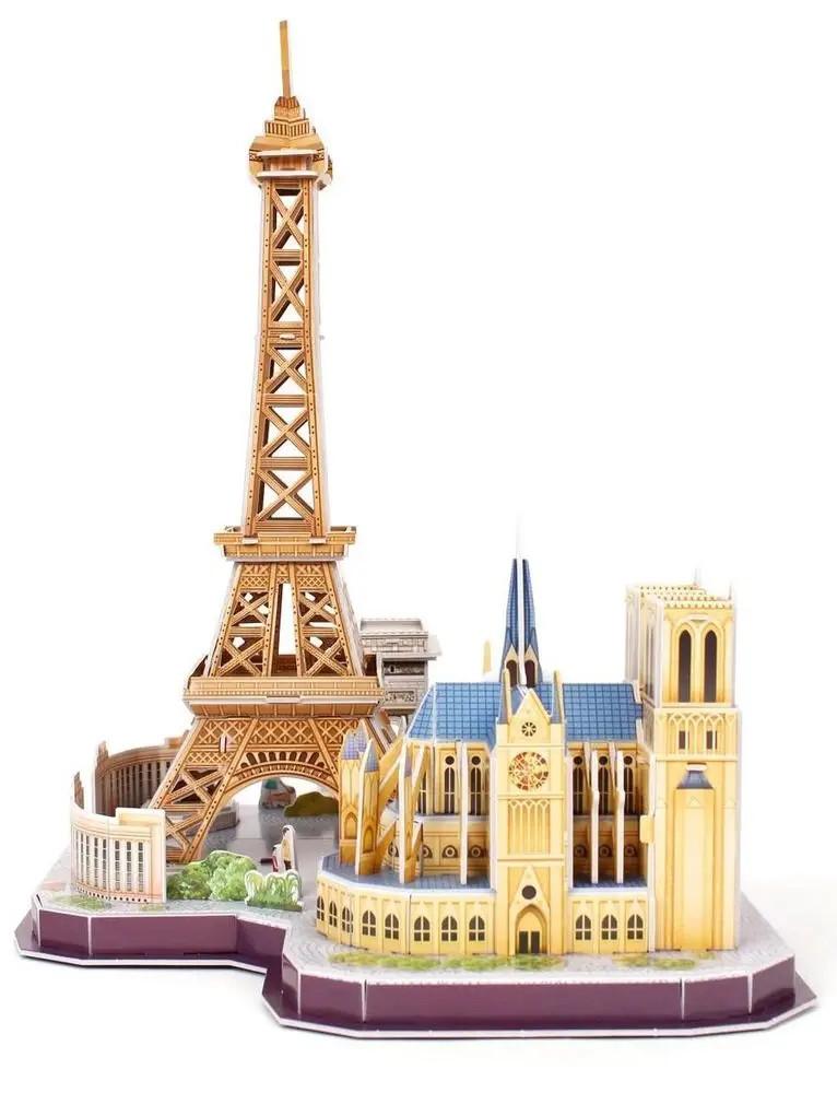 Cubic fun puzzle 3d przestrzenne city line paris 114 elementów mc254h