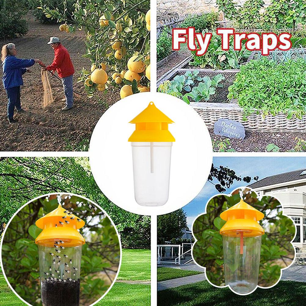 1/2/3/5PCS Wasp Trap Fruit Fly Flies Insect Bug Hanging Honey-Trap Catcher Killer No-Poison Hanging Tree Pest Control For Tool