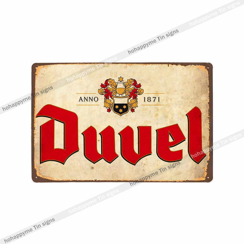 Beer Metal Poster Signs Alcohol Vintage Decoration Plates For Wall Bar Pub Club  Kitchen Bedroom Retro Plaque Home Decor 20x30cm