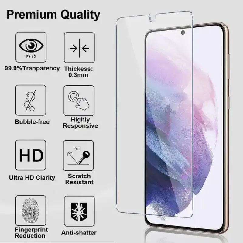 3 Pcs Vidro Temperado Para Samsung Galaxy A56 A36 A55 A35 A25 A15 A05s A54 A34 A24 A14 A13 A26 A16 A06 Protetor De Tela