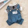 Traction puppy four-legged clothes autumn thin Bigbear teddy cat pet small puppy autumn clothing