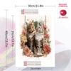 Cute Maine Coon Pattern  3pcs 100% Round Full Drill 5D DIY Diamond Painting Embroidery Cross Stitch Rhinestone Décor