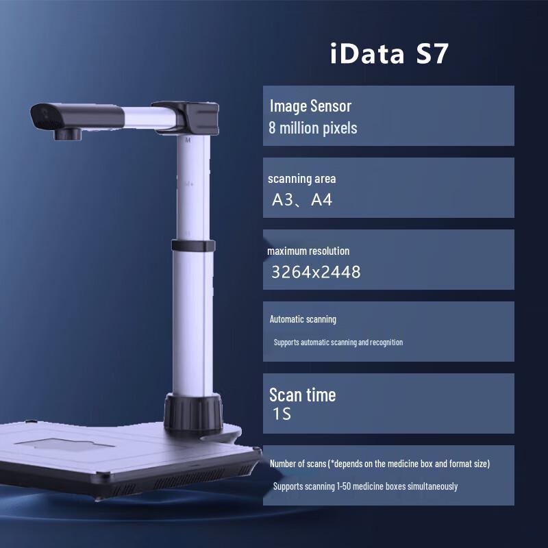 

iDataS7 Medical Traceability High-Speed Scanner