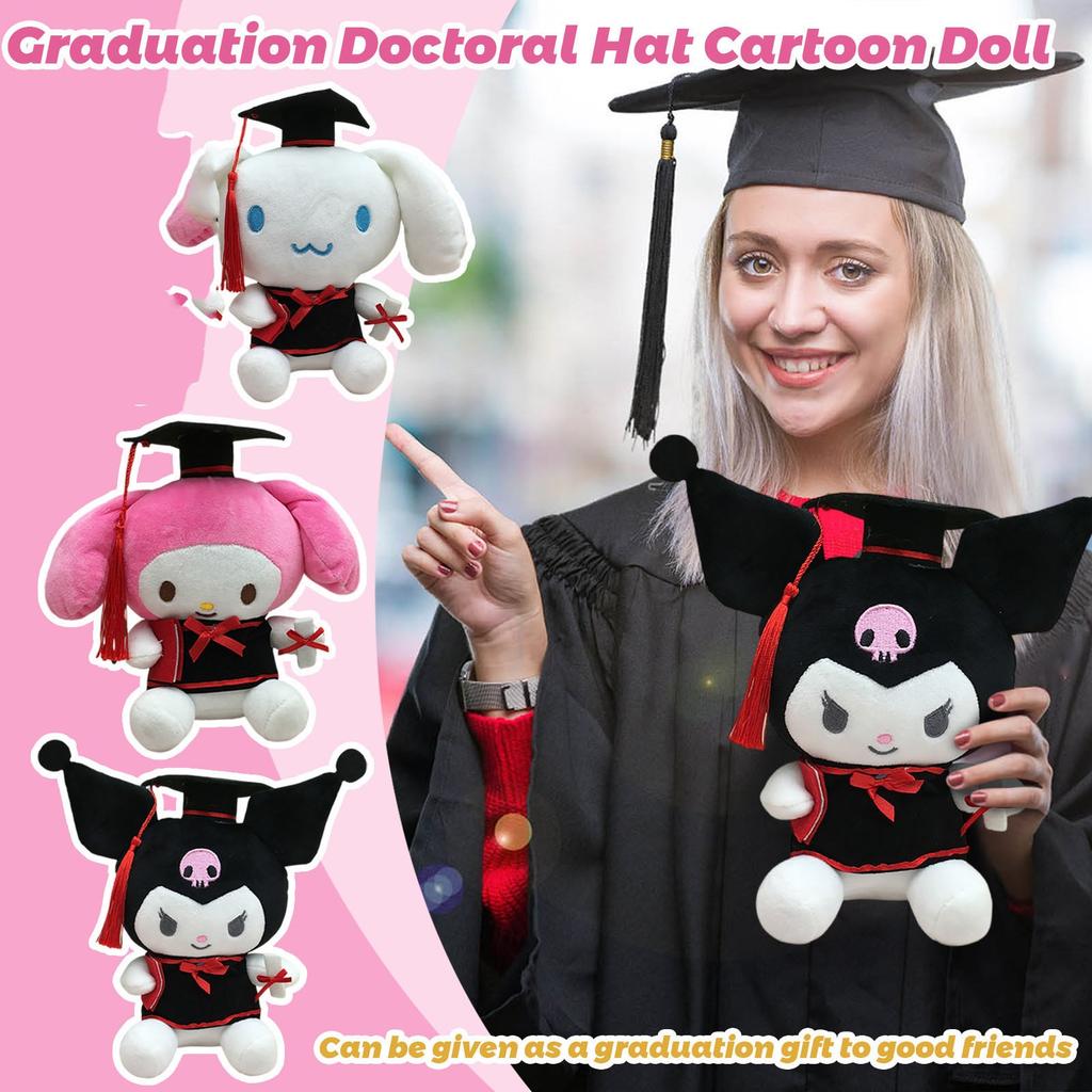 Plush Doll Bachelor's Suit Graduation Doctoral Hat Cartoon Doll Pendant