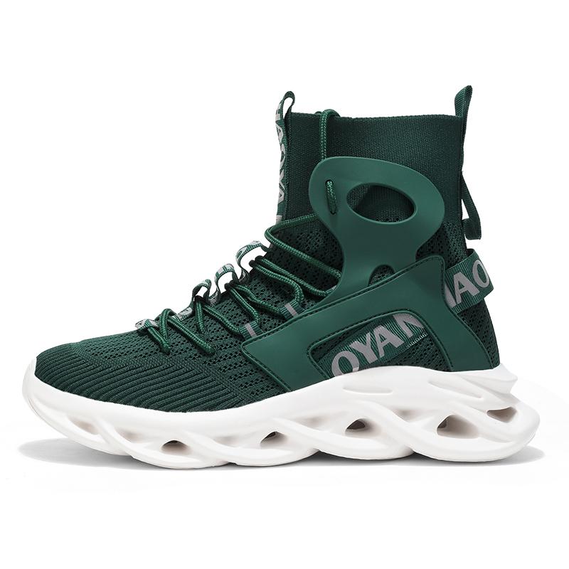 TUINANLE Tides Men Breathable High Top Tenis Sneakers Sport Running Casual Lace Up Walking Sneakers
