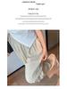 Women's Summer Blue Wide-Leg Ice Silk Pants - Casual Pleated Zen Style