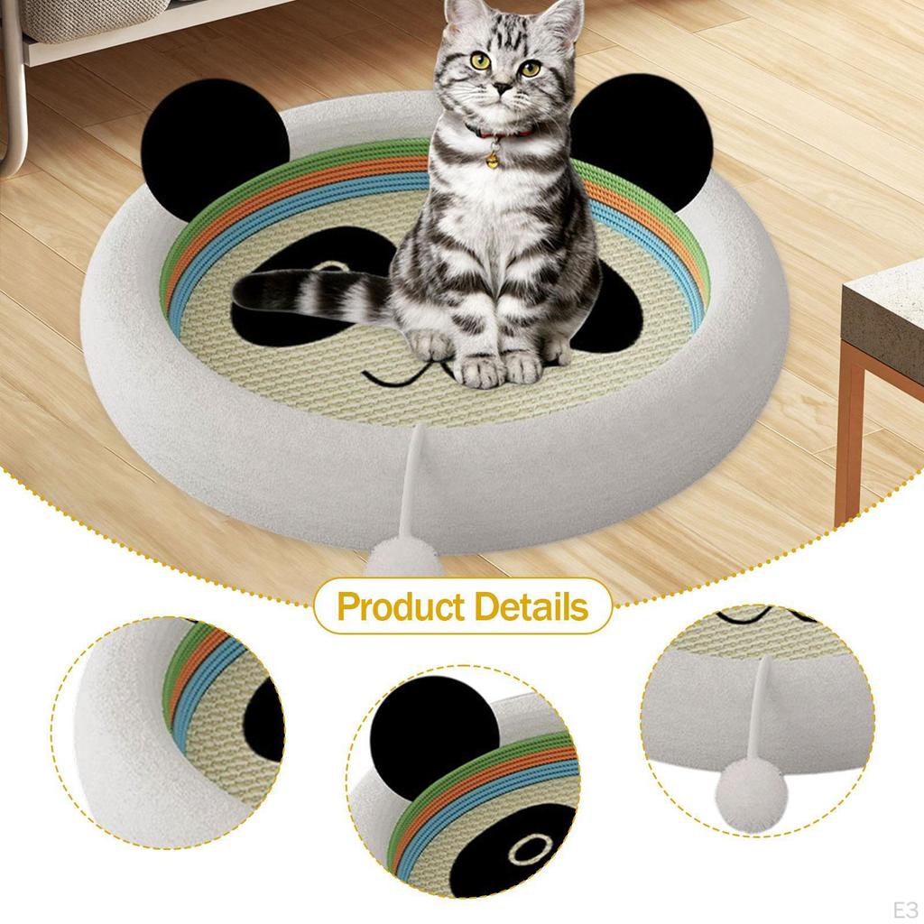 Cat Scratching Board Bed Furniture Protector Toy for Indoor Cats Grind Claws Multifunctional
