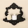Antique Decorative Shelf Victorian Ornate Plastic Hollow Flower Carving Wall Mounted Shelf For Books Plant And Display