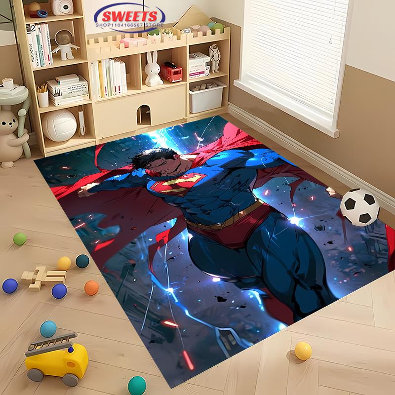 

New Superman Carpet Beautify Space Soft Comfortable For Living Room Bedroom Entrance Door Office Area Mat 40x60cm (16x24in)