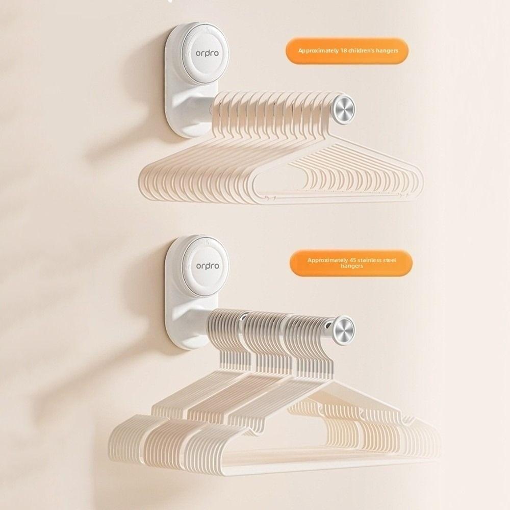 Adjustable Length Clothes Hanger Organizer Balcony Hanging Rack  for Travel