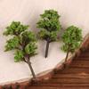 10Pcs Model Trees Ornaments Decoration Railroad Diorama Scenery Plastic Scale Scene For House Living Room Kitchen Decor