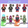 Supererou Spider-man Costum Negru Auriu Dr. Set de 8 Mini Cuburi de Construcție Figurină de Acțiune