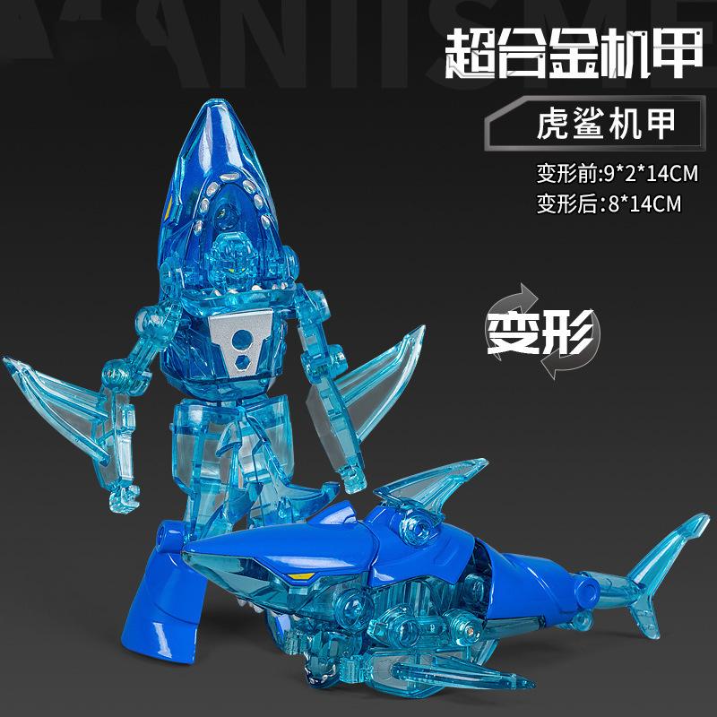 2-In-1 Insect Mecha Transformation Plaything Dragonfly Mantis Spider Scorpion Tiger Shark Transformable Robot Toys Children'S Plaything Present