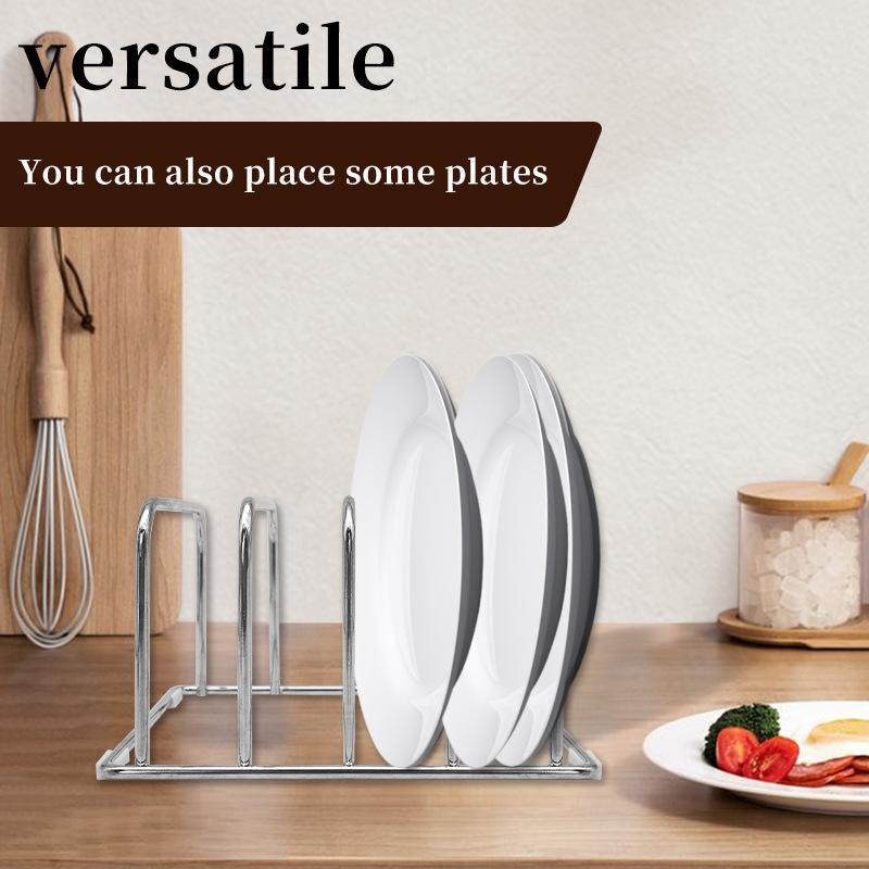 1pcs Stainless Steel Cutting Board Storage Rack Groove Bracket Suitable for Thin Cutting Boards and Plates Multifunctional Shelf