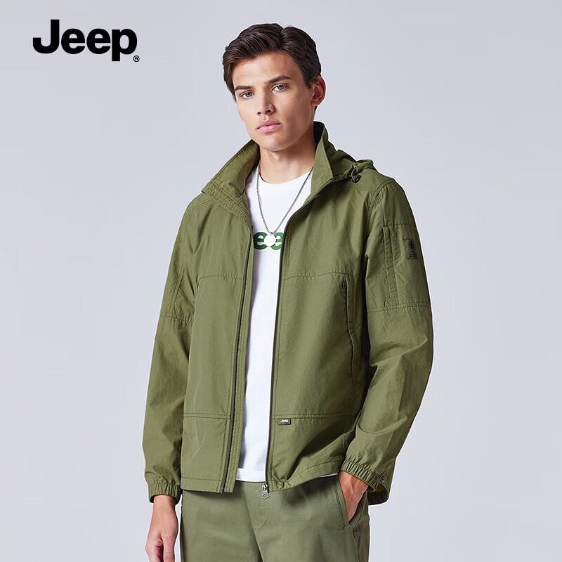 

Jeep Men s Casual Water-Repellent Lightweight Hooded Jacket P231MWJ008 XL/180