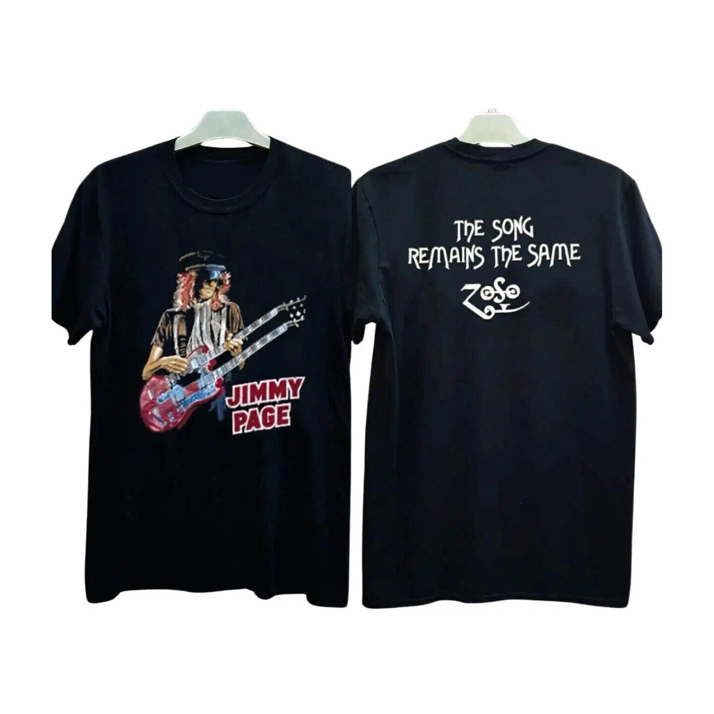 

80s Jimmy Page Music T-Shirt Unisex Gift For All Fans S-5XL XL