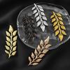 Vintage Men's Suit Brooches Parts Leaf-shaped Shirt Collar Breastpin Decoration Supplies Party Hair Jewelry Making Accessories