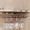 Iron Under Counter Glass Storage Rack Wall Mounted Wine Glass Holder Wine Glass Rack  Living Room