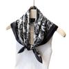 Temperament Cashew Nut Simulation Silk Printing Square Scarf Shawl Scarf Premium Sense Neck Small Square Scarf Head Scarf Silk Scarf Women