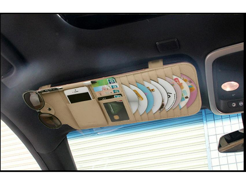 Cadillac Car Sun Visor Multi-Functional Clip Bag Cover