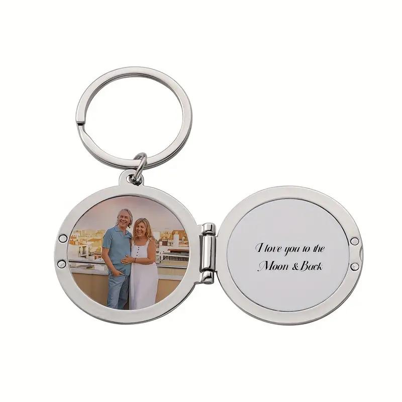 WTEMPO Anpassbares beidseitig zu öffnendes rundes Ring-Legierungs-Schlüsselanhänger-Set DIY Damenmode-Schmuck Geburtstagsgeschenk Festliches Andenken