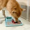 Pet Meal Tray Slow Food Mat Platter Edible Grade Silicone Cat Dog Tableware