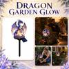 Solar Dragon Heritage Garden Light Gothic Medieval Statue Lamp Outdoor Resin Dragons Figurine for Housewarming Fantasy Lovers