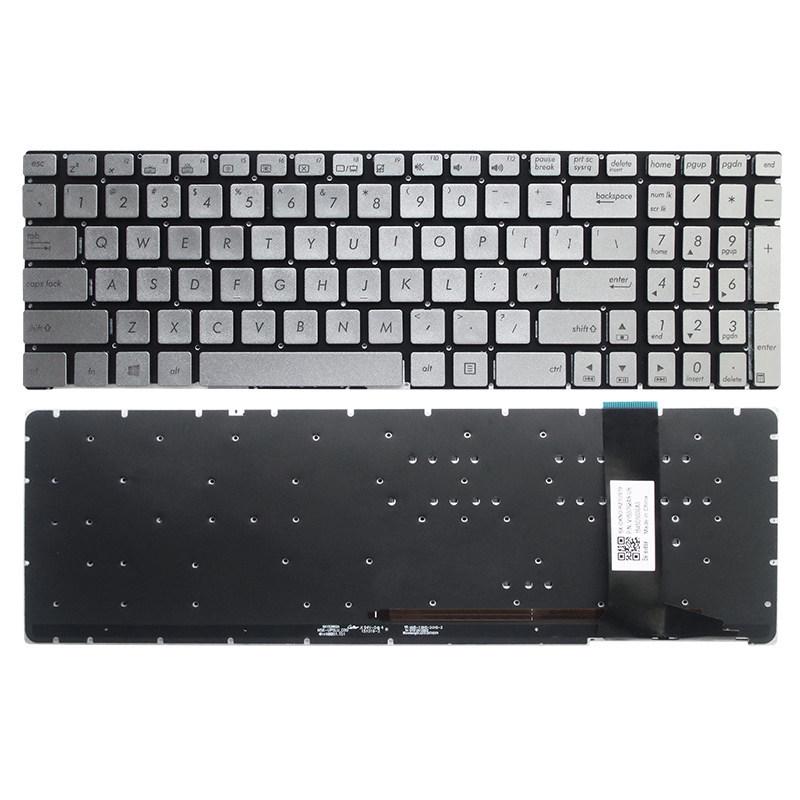 Compatible ASUS Keyboard: N56V/VV, U500VZ, N76, R500V/R505, and S550C for US/RU Models