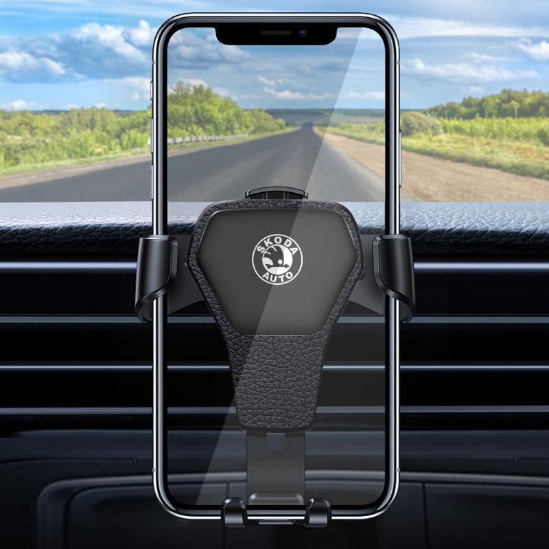 Car Specific Car Mount GPS Phone Vent Clip Installation Car Accessories for Skoda Octavia Fabia A7 Kamiq Kapoq Kodiaq Rapid SCALA Superb Yeti Derivati