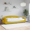VidaXL Daybed with Mattress Yellow 90x200 Cm Velvet 3197282