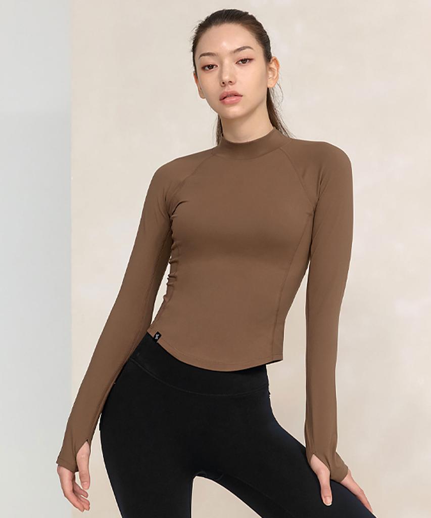 XEXYMIX Peach-Like Mock Neck Long Sleeve Xwflt06J3 (A Type)