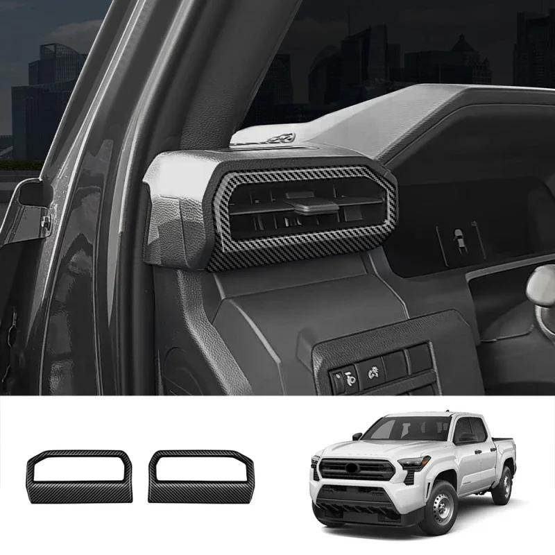 ABS Carbon Fiber For Toyota Tacoma 2024-2025 Central Control Trument Panel Steering Wheel Door Handle Interior Accessories