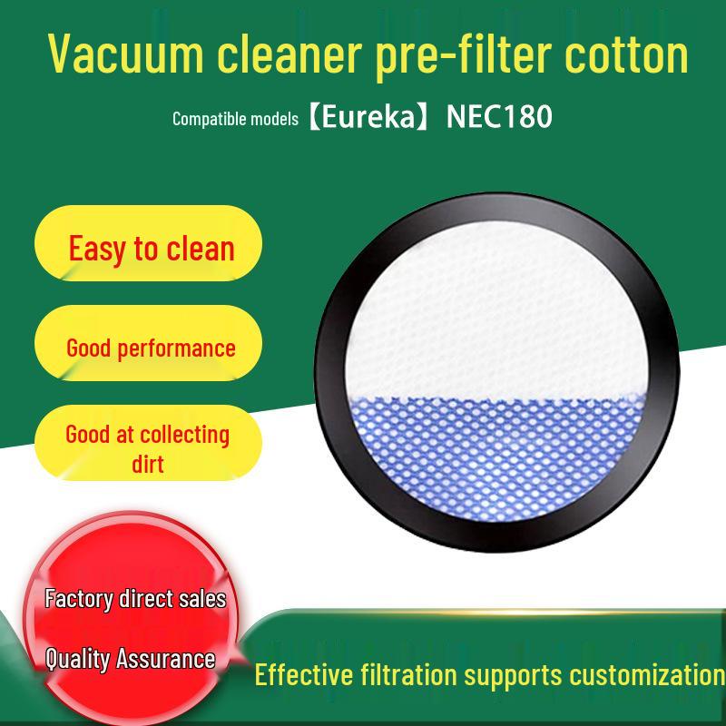 Eureka NEC180 Vacuum Cleaner Filter Set: Screen, Element, Cotton, and Primary Filter for Cross-Border Use NEC180