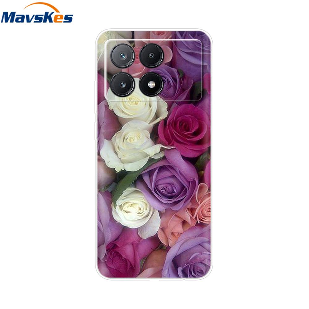 Für Xiaomi Poco X6 Pro Hülle Weiches TPU Silikon Handy Klare Abdeckung Für Xiaomi Poco X6 5G Hülle Bumper Pocox6 X 6 5G 2024 Funda Coque