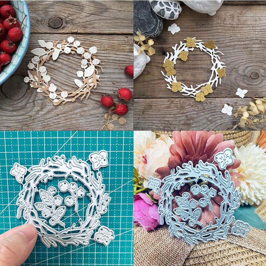 Flower Circle Metal Cutting Dies For DIY Scrapbooking Album Paper Cards Decorative Crafts Embossing Die Cuts