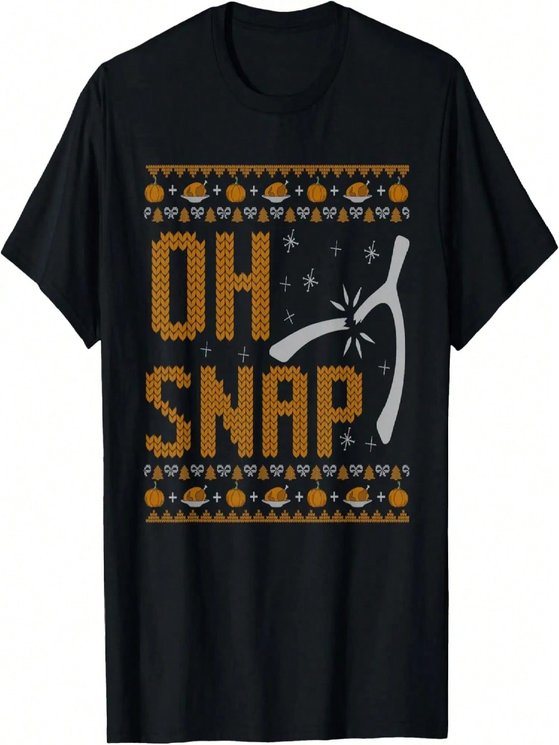 Oh Snap Wishbone Thanksgiving Oh Snap Wishbone Turkey T-Shirt S разноцветный
