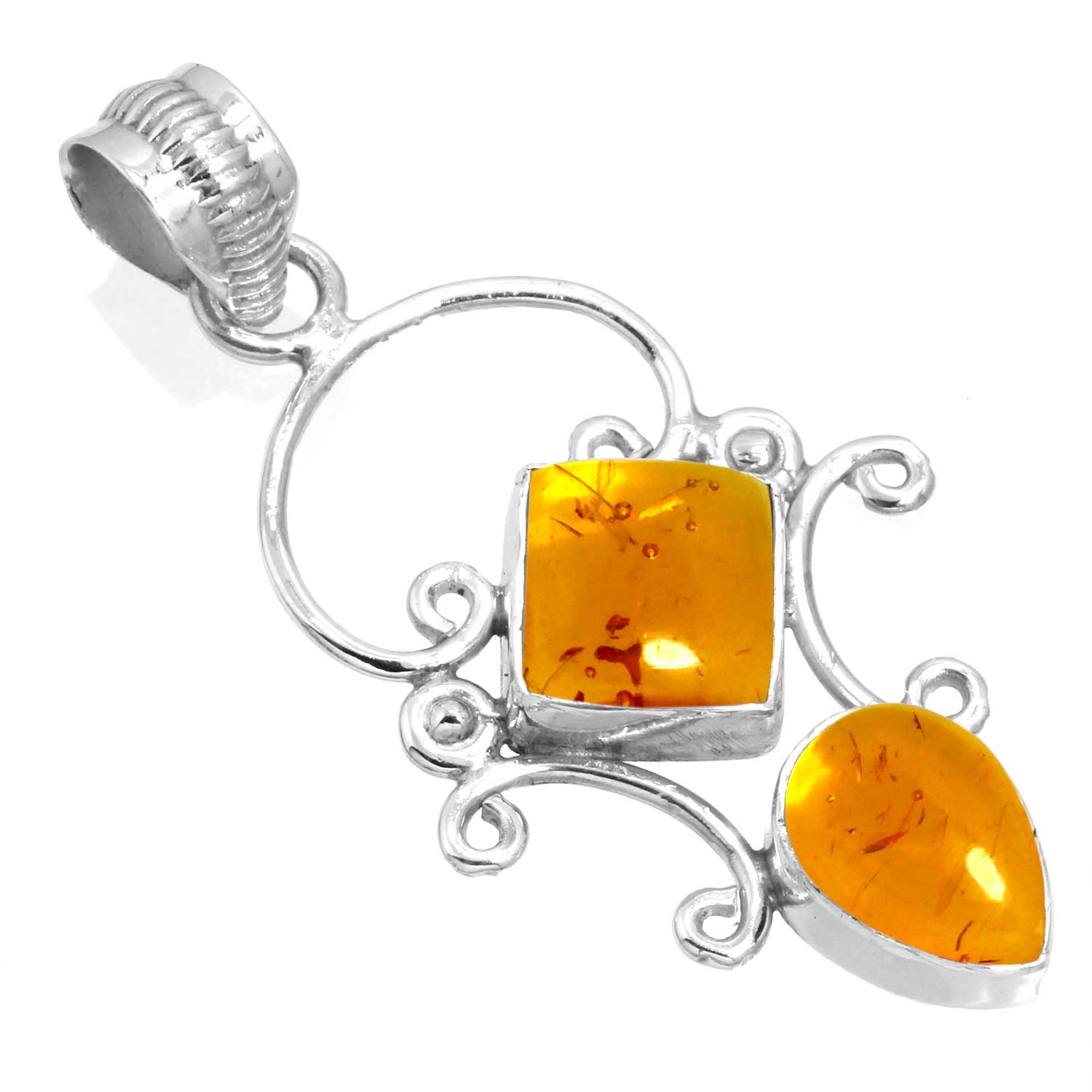 

Подвеска из стерлингового серебра 925 пробы, женская бижутерия с драгоценными камнями, подарок на Пасху, янтарь, аметист, черный оникс, сердолик, гранат, кварц, зеленый оникс, золотой камень янтарь