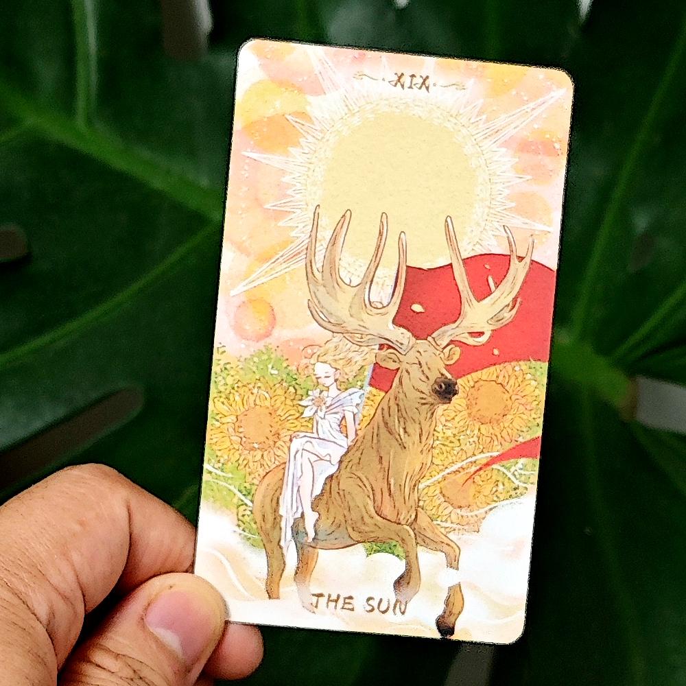 Serenity Tarot Deck 10.3*6cm 78 Pcs Warm Dreamy Anime-Style Tarot Cards Based on Rider System