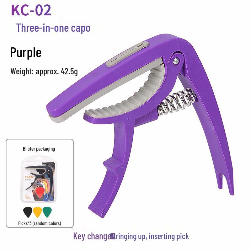 Guitar Capo for Folk, Classical, and Electric Guitars - Plastic and Metal Options Available