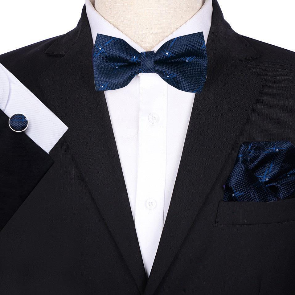 Men'S Groom Wedding Host Solid Color Bow Tie Best Man Suit Korean Version Shirt Bow Tie Wedding Men'S Bow