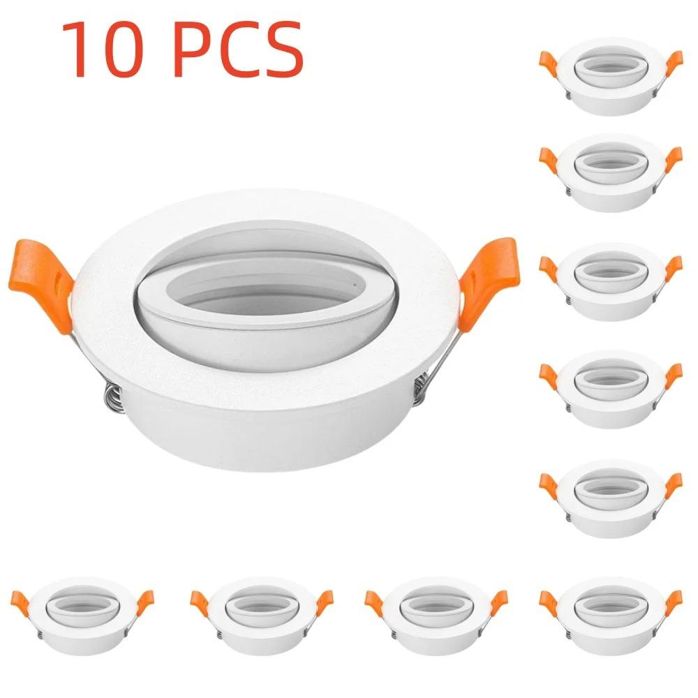 JOYINLED 10 Pcs LED Recessed Ceiling Spot Lamp Replaceable Round LED Downlight for Living Room Bedroom Balcony Lighting