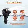 Windshield Washer Nozzle Kit with 6-Connector Set & 4 Dual-Hole Spray Patterns - Durable, Easy Install, Fits Most Vehicles