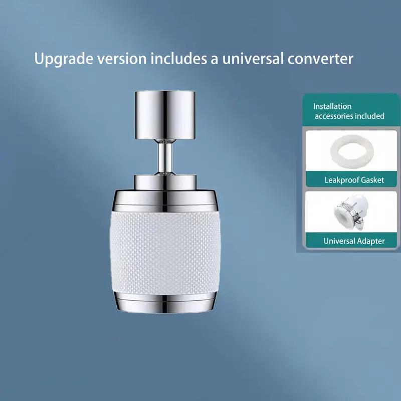 Robinet universal cu filtru rotativ de 360 ​​de grade, 3 moduri, vârf cu bule de apă, economizor anti-stropire, consumabile de bucătărie