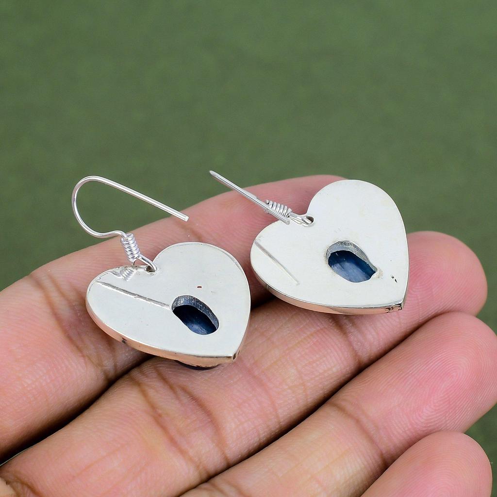 Kyanite Earring 925 Sterling Silver Earring Gemstone Jewelry Handmade Earrings Unique Style Earring Very Pretty Silver Jewelry Gift For Wife