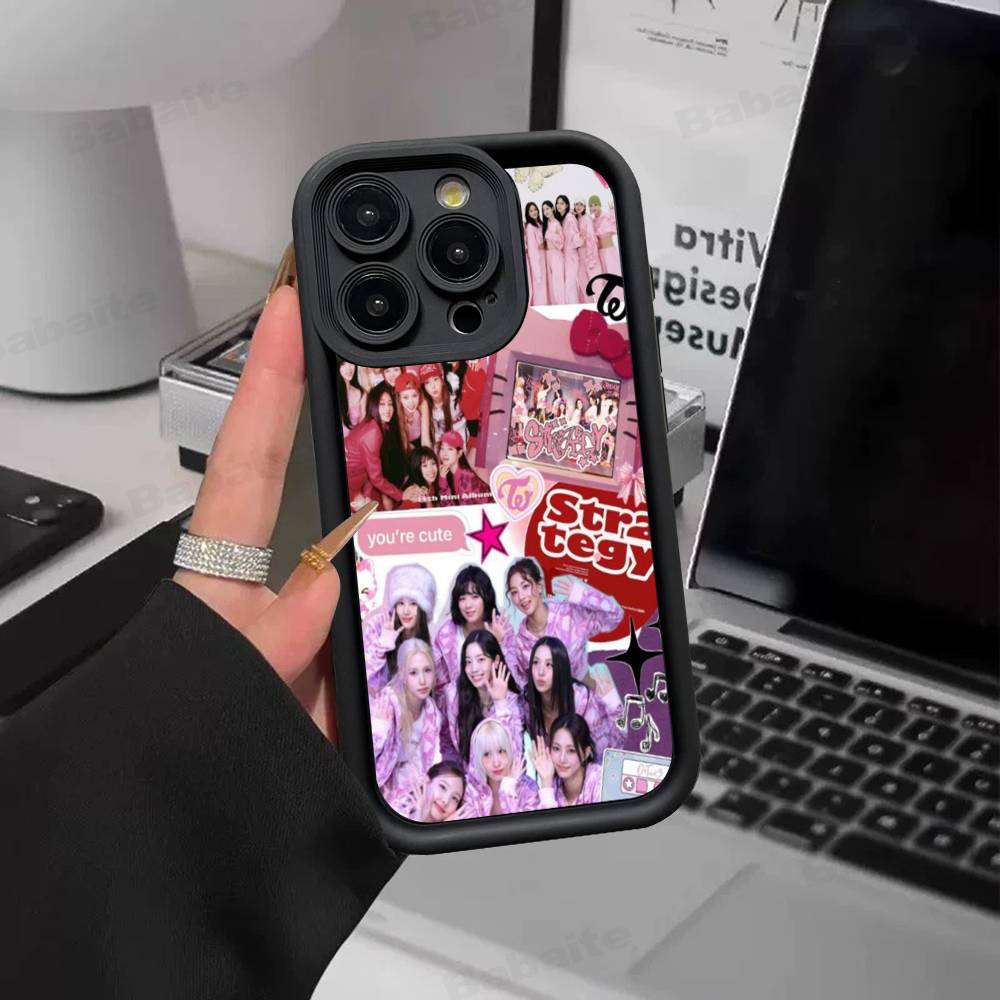 Kpop T-TwiceS Phone Case For Iphone 17 16 Pro Max 15 14 13 12 11 Plus Cover Soft TPU
