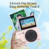 3'' 180° Flip Screen Vlog Camera 18X Zoom Autofocus Compact Travel Camera with Flash 5K 75MP WiFi Digital Camera for Photography