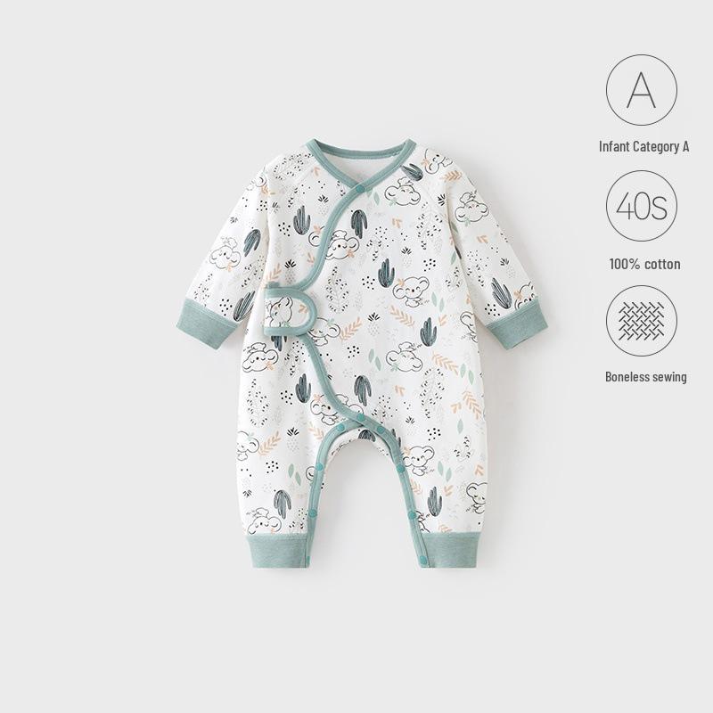 

Unisex Newborn Pure Cotton Butterfly Long Sleeve Bodysuit for Spring & Autumn 52 cm