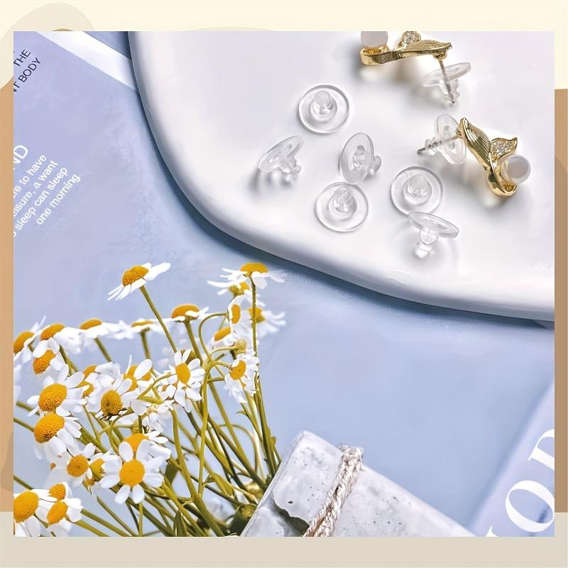 10/20pcs Clear Fishing Hook Earring Backs | Safety Stoppers for Drop Earrings, Soft Clip Replacements, Earring Back Plugs