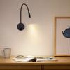 LED Wall Mount Reading Light 3W 3000K Modern 360 Degree Gooseneck Bedside Lamp for Bedroom