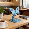 Yousheng Butterfly Phone Holder Adjustable Height Phone Stand 360-degree Rotating Multi-Angle Foldable Mount for Smartphones
